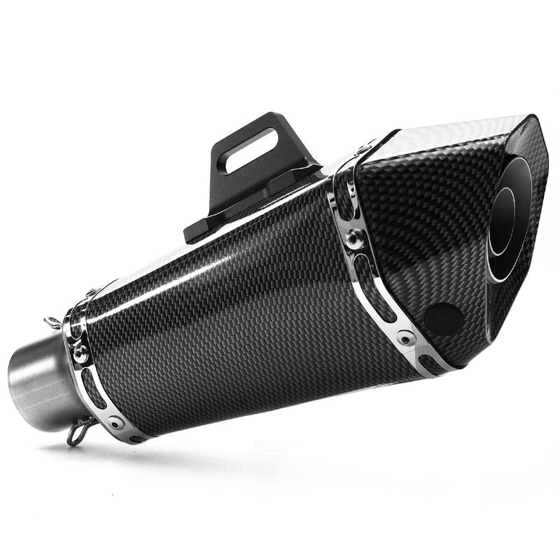 36mm-51mm Motorcykel Aluminium Full Avgasljuddämpare Pipe System Universal