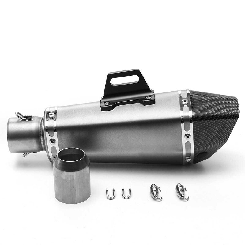 36mm-51mm Motorcykel Aluminium Full Avgasljuddämpare Pipe System Universal