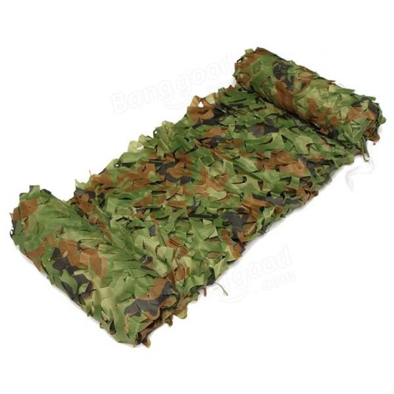 3mx5m Jakt Camping Jungle Kamouflage Nät Mesh Woodlands Persienner Militär Camo Cover