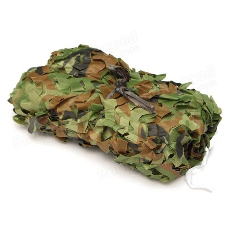 3mx5m Jakt Camping Jungle Kamouflage Nät Mesh Woodlands Persienner Militär Camo Cover