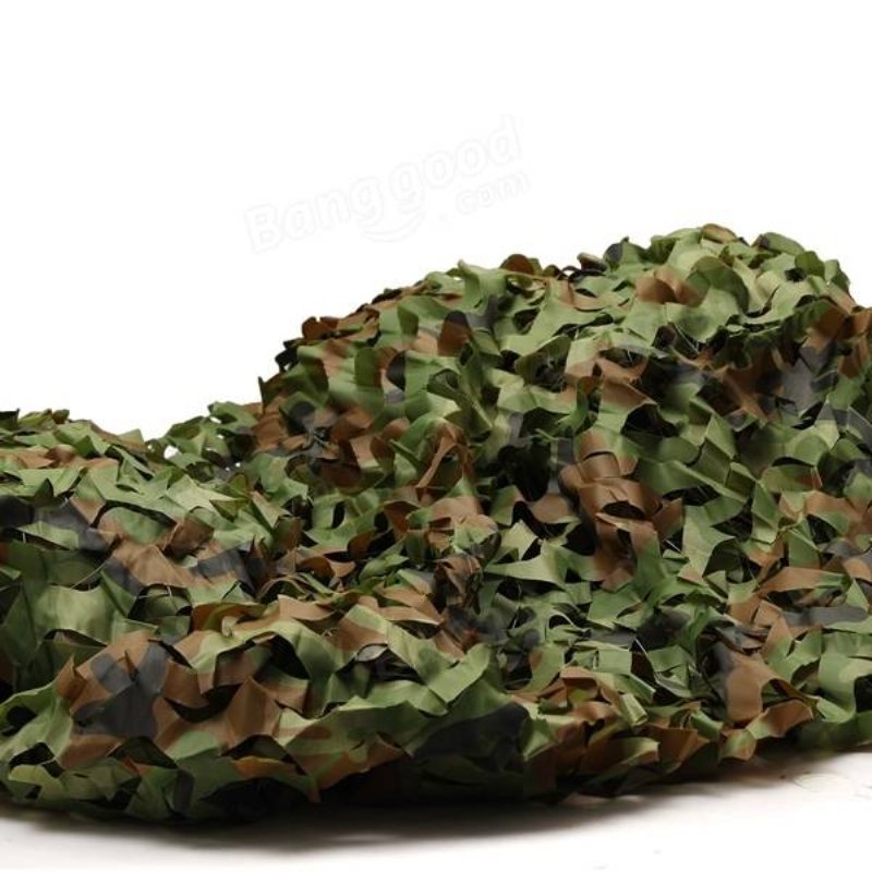 3mx5m Jakt Camping Jungle Kamouflage Nät Mesh Woodlands Persienner Militär Camo Cover