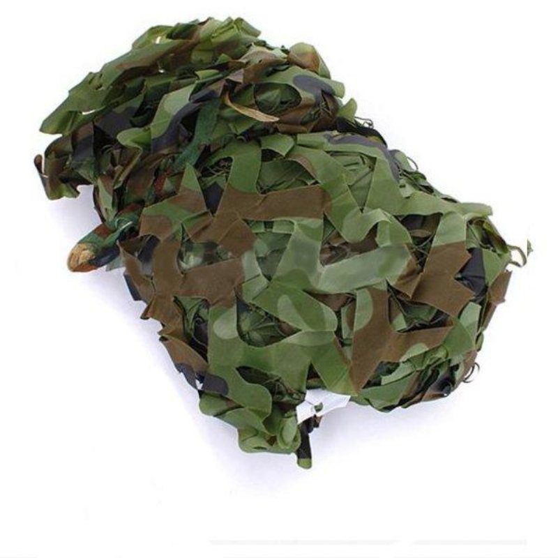 3x1.5m Woodland Camouflage Camo Net För Camping Militär Fotografering