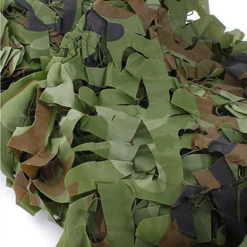 3x1.5m Woodland Camouflage Camo Net För Camping Militär Fotografering