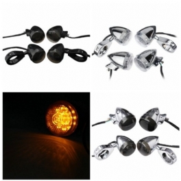 4st 39mm Bakre Motorcykelkula Led Blinkersljus För Harley Davidson Sportster Dyna Bobber