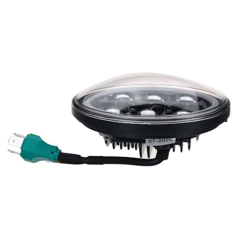 5-3/4" 5.75" Motorcykelprojektor Led-strålkastare Förseglad Hi-lo Beam Halo Ring Lampa