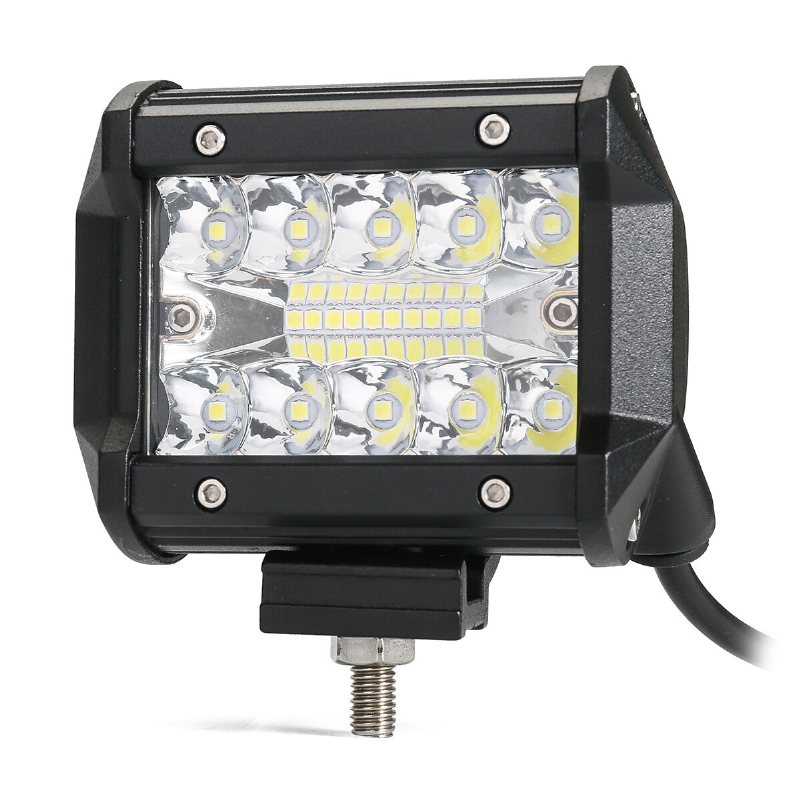 Ambother 2st Tri Row 4 Tum 9-32v 20 Led Arbetsljusstång Flood Spot Beam Offroad Suv Driving Truck Atv Utv Båt Dimlampa Vattentät