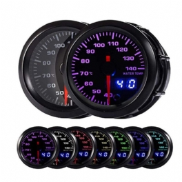 Analog & Digital 52mm Bil Led Turbo Boost Egt Avgasvattentemperatur Luftbränslemätare