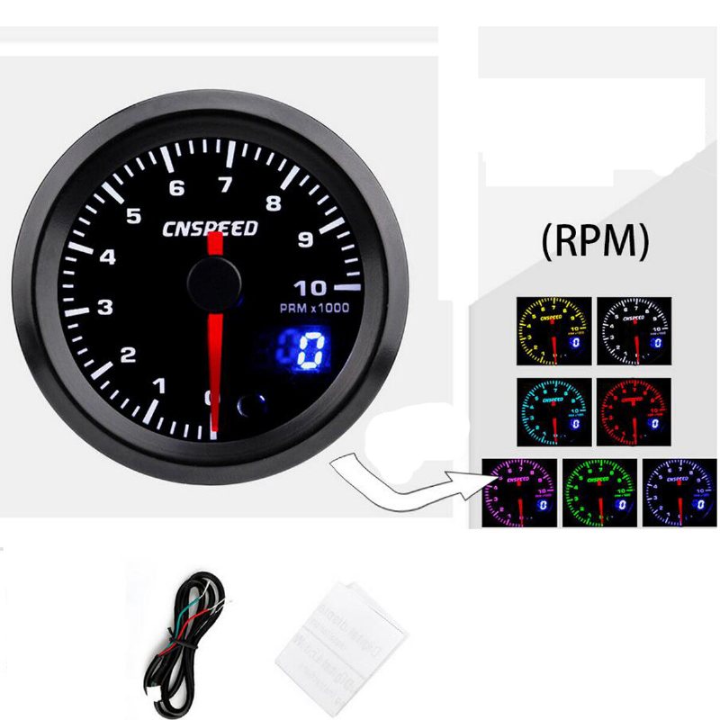 Analog & Digital 52mm Bil Led Turbo Boost Egt Avgasvattentemperatur Luftbränslemätare