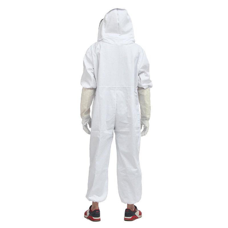 Biodlare Biodling Skyddsslöja Kostym Smock Bee Hat Handskar Full Body Thicken Set