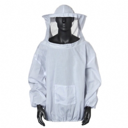 Biodlingsdräkt Jacka Slöja Och Bee Hat Klänning Smock Equip Protection