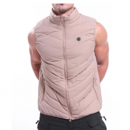 Elektrisk Väst Uppvärmd Tygjacka Usb Thermal Warm Pad Body Warmer Khaki