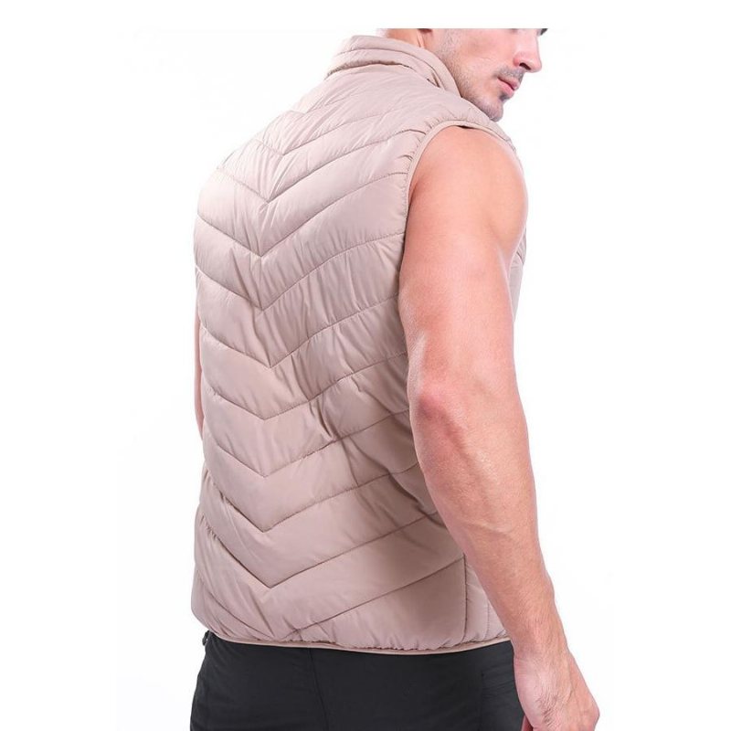 Elektrisk Väst Uppvärmd Tygjacka Usb Thermal Warm Pad Body Warmer Khaki