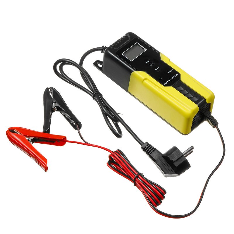 Intelligent Lcd 4.5-100ah Utgång 6v/2a 12v/4a Bil Motorcykel Automatisk Pulse Batteriladdare