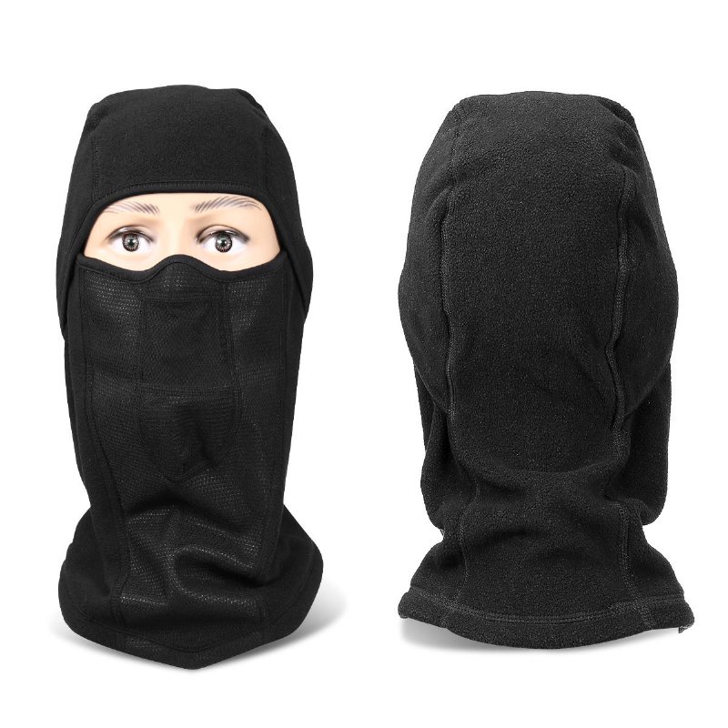 Män Kvinnor Balaclava Helmask Varm Vinter Dubbel Thermal Fleece Vindtät Ski Motorcykel Vattentät