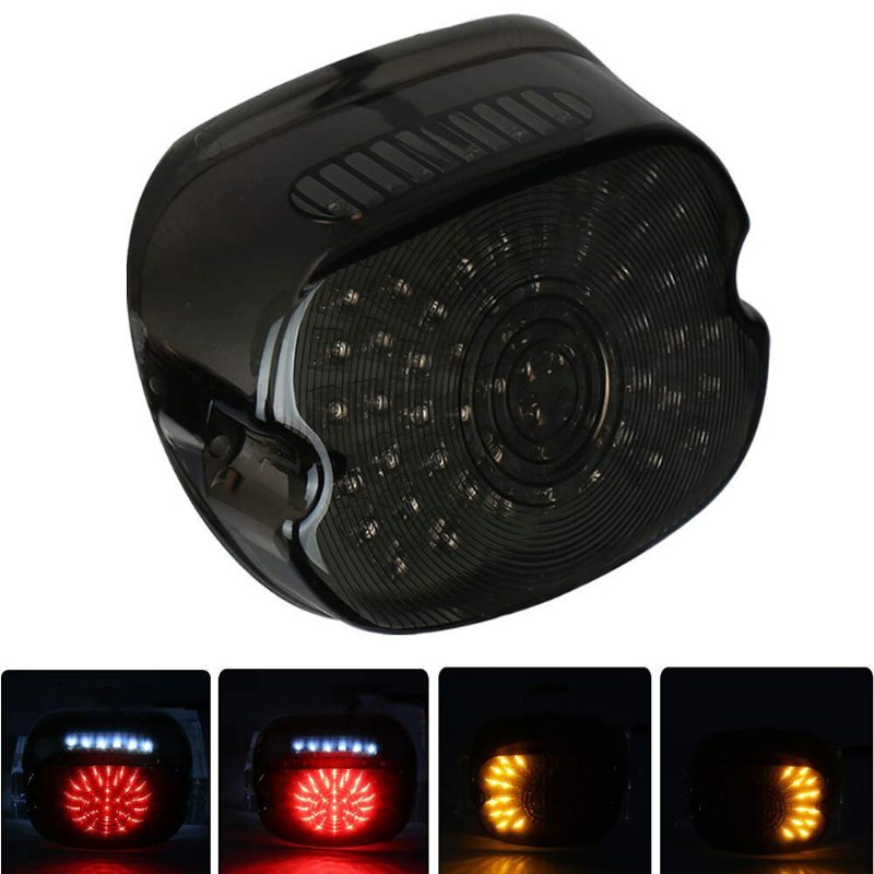 Motorcykel Led-broms Blinkers Nummerskylt Ljus Bakljusenhet För Harley Davidson Sportster Flst Electra Glides