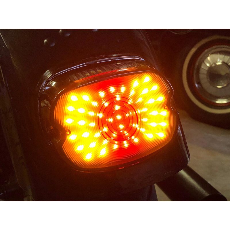 Motorcykel Led-broms Blinkers Nummerskylt Ljus Bakljusenhet För Harley Davidson Sportster Flst Electra Glides