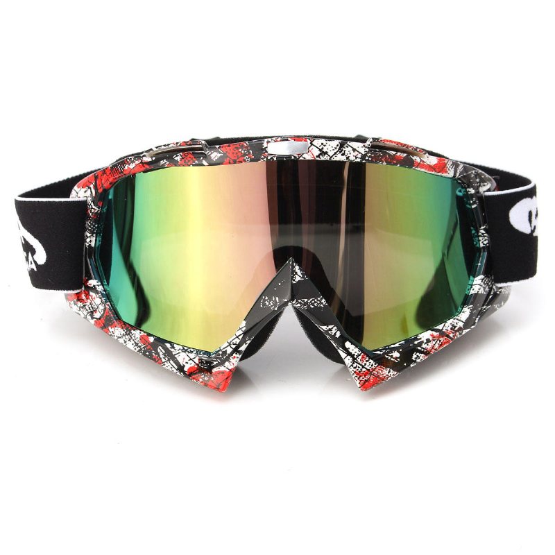 Motorcykel Motocross Off Road Ridning Sport Snowboard Goggles Transparent/coloful Len