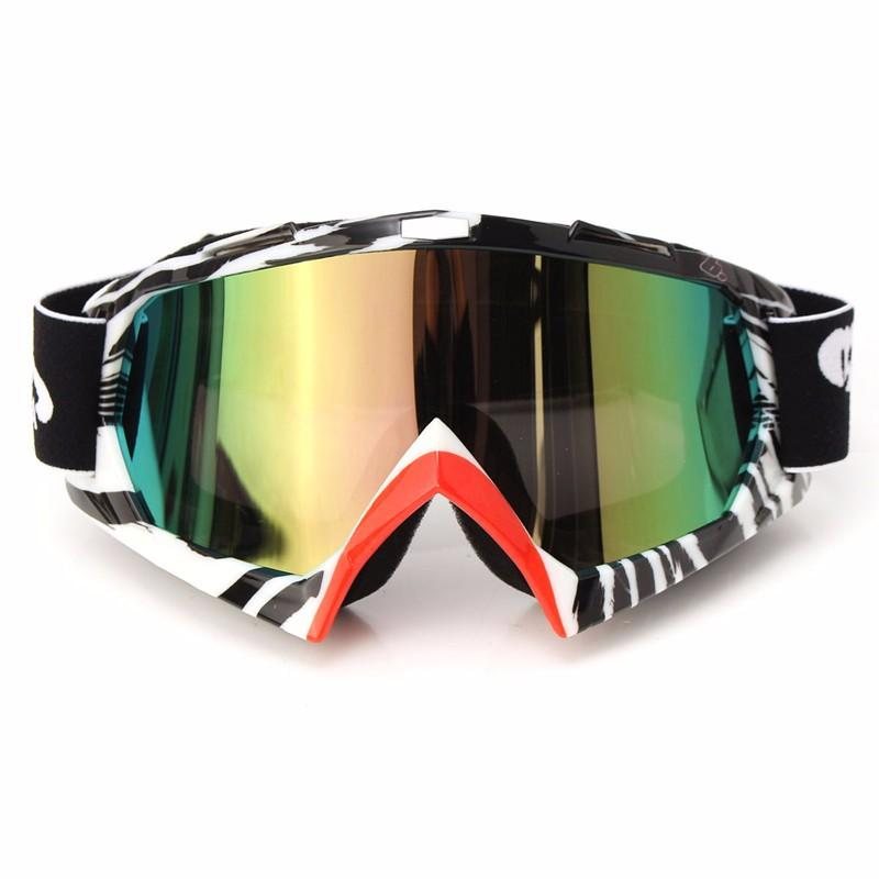 Motorcykel Motocross Off Road Ridning Sport Snowboard Goggles Transparent/coloful Len