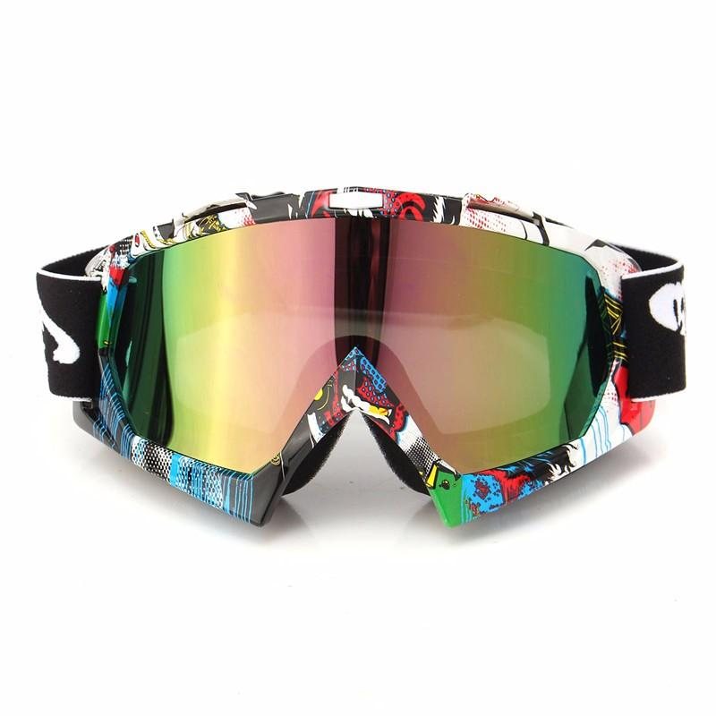 Motorcykel Motocross Off Road Ridning Sport Snowboard Goggles Transparent/coloful Len