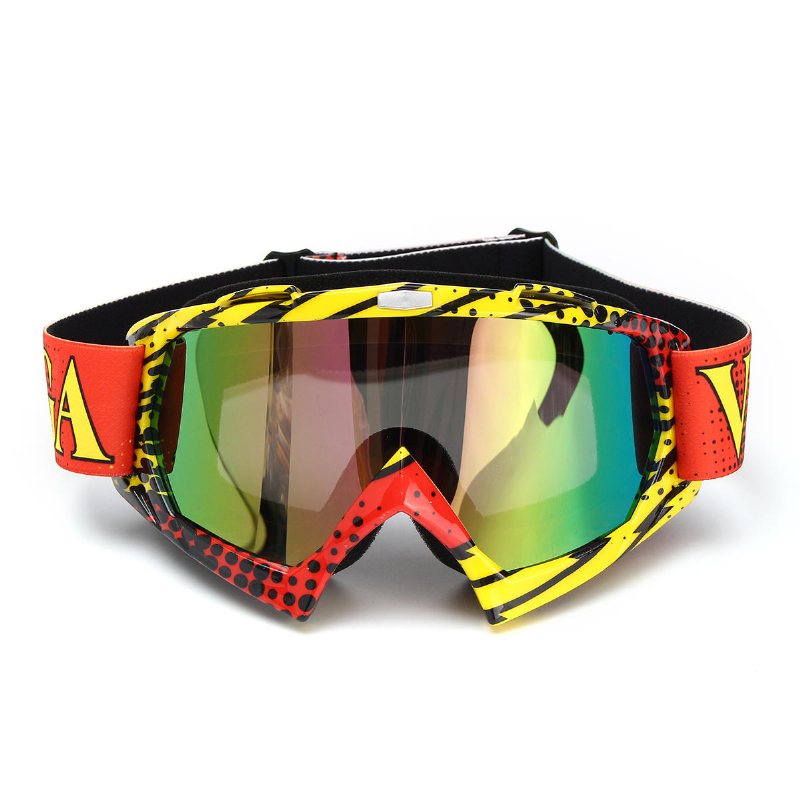 Motorcykel Motocross Off Road Ridning Sport Snowboard Goggles Transparent/coloful Len