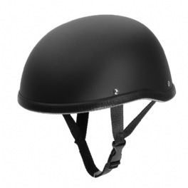 Motorcykelhjälm Vintage Half Face Cap Mattsvart