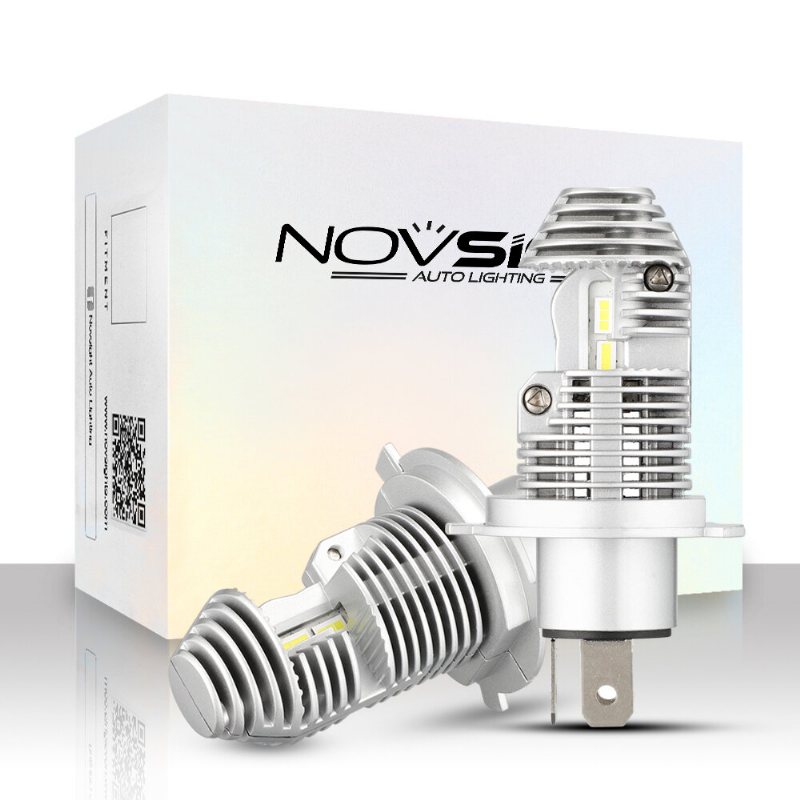 Novsight N36 2st H4 12v 40w 8000lm 6000k Led-strålkastare Motorcykellampa Billampor Hi Lo-lampa Dimljus