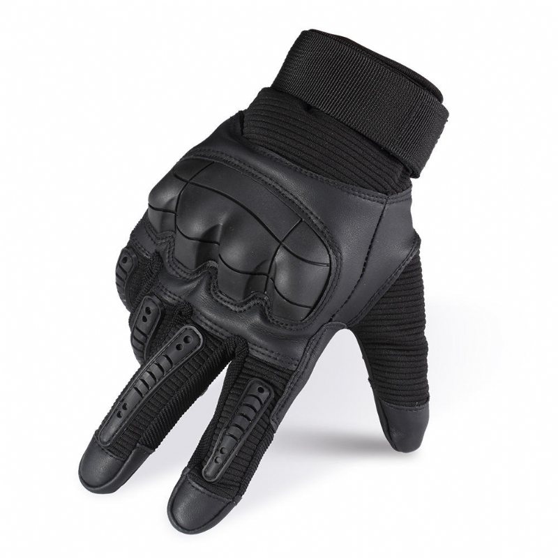 Pekskärm Military Tactical Airsoft Full Finger Handskar Hard Knuckle Outdoor 3 Colors