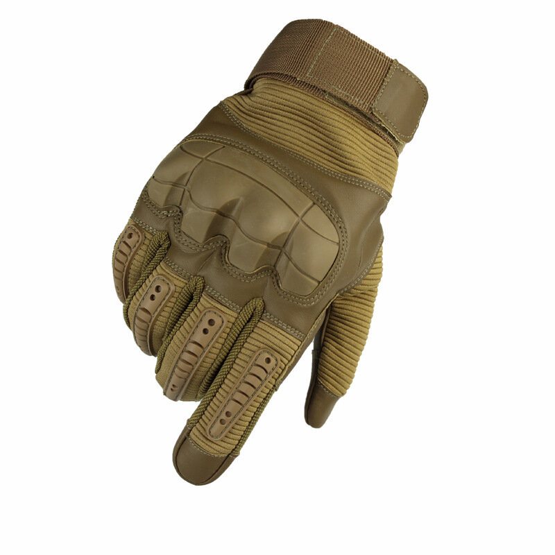 Pekskärm Military Tactical Airsoft Full Finger Handskar Hard Knuckle Outdoor 3 Colors