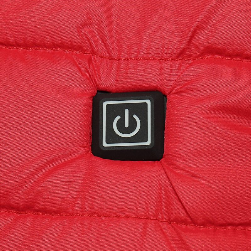 Röd Unisex Usb Värmeväst Smart Vinter Body Warmer Outdoor Racing Jacka Värmare Julpresent