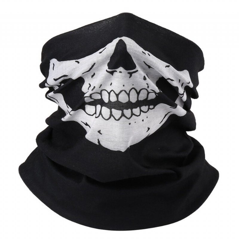 Skull Multi Use Head Wear Hat Scarf Face Mask Motorcykelkeps