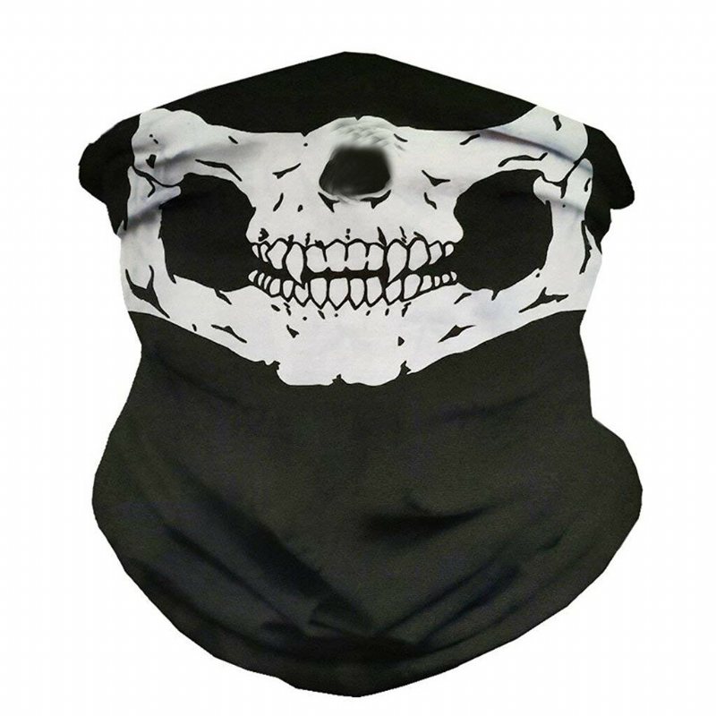 Skull Multi Use Head Wear Hat Scarf Face Mask Motorcykelkeps