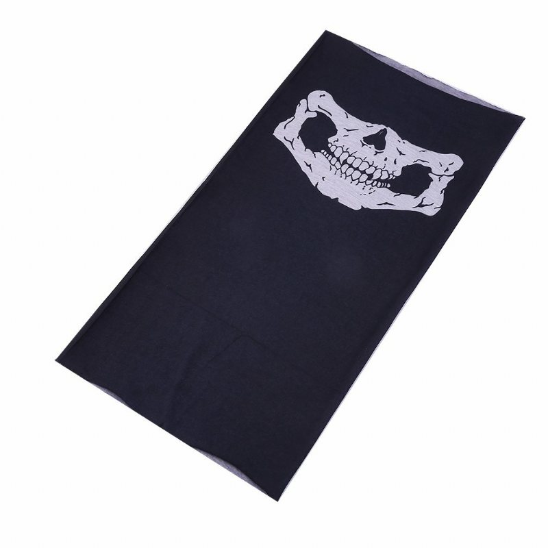 Skull Multi Use Head Wear Hat Scarf Face Mask Motorcykelkeps