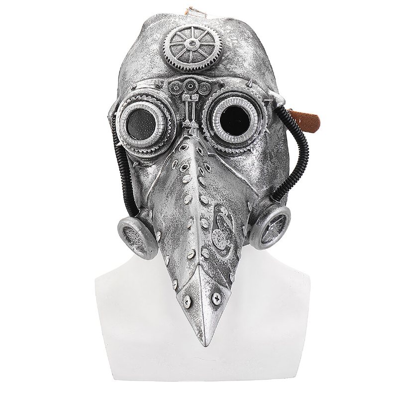 Steampunk Plague Doctor Mask Cosplay Bird Beak Retr Gothic Masks Halloween Rekvisita