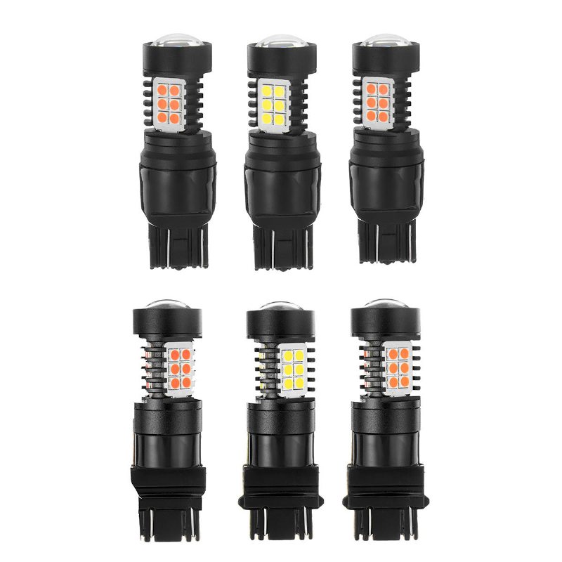 T20 Led-lampa 7443/3157 Smd3030 Vit/gul/röd Motorcykel Bil Bilar Ljus