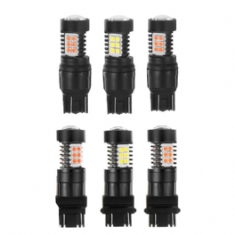 T20 Led-lampa 7443/3157 Smd3030 Vit/gul/röd Motorcykel Bil Bilar Ljus