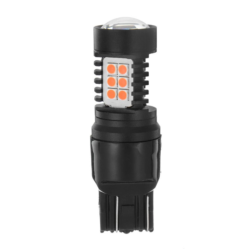 T20 Led-lampa 7443/3157 Smd3030 Vit/gul/röd Motorcykel Bil Bilar Ljus