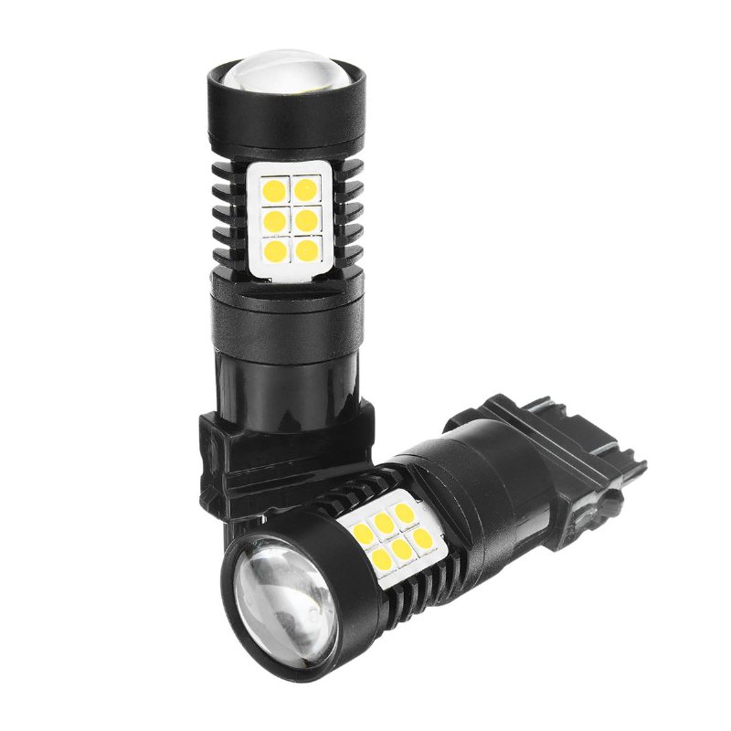 T20 Led-lampa 7443/3157 Smd3030 Vit/gul/röd Motorcykel Bil Bilar Ljus