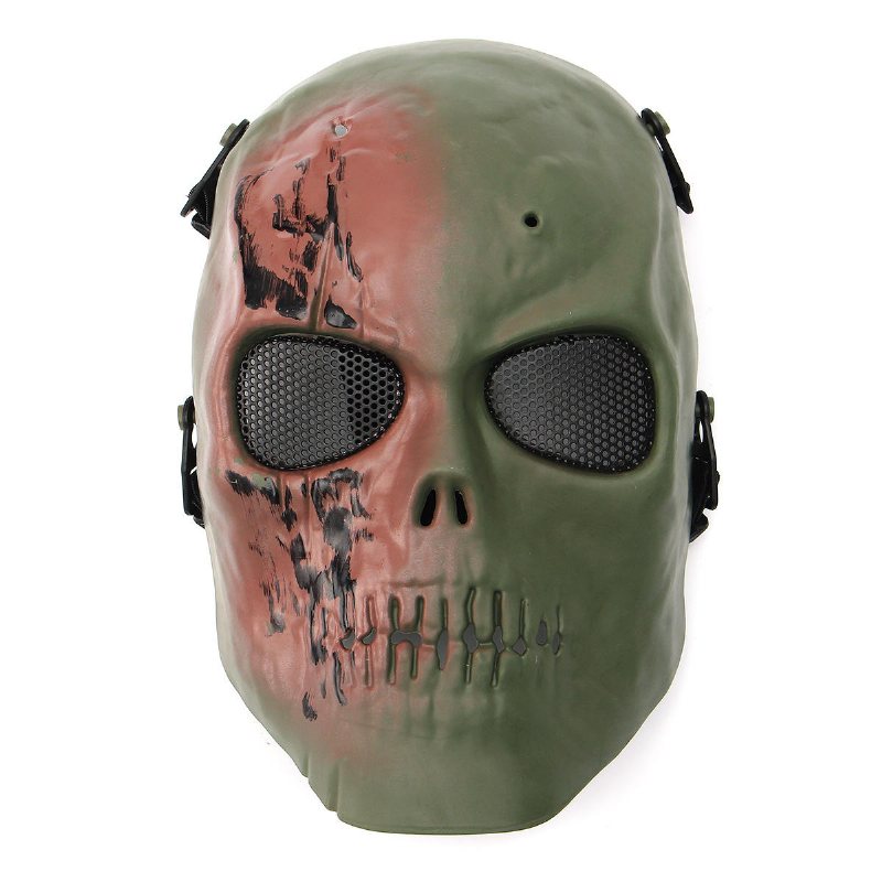 Tactical Airsoft Full Face Protective Skull Mask Paintball Cs War Game