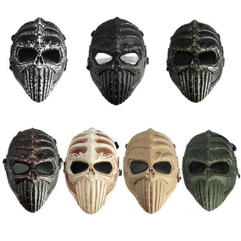 Tactical Military Skull Skeleton Full Mask För Halloween-kostympartymasker