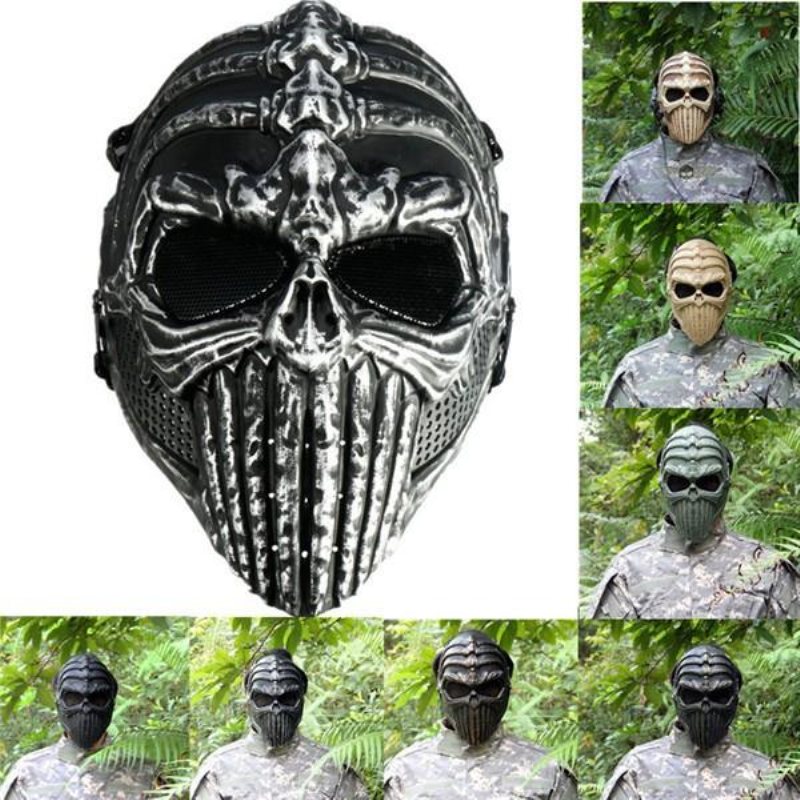 Tactical Military Skull Skeleton Full Mask För Halloween-kostympartymasker