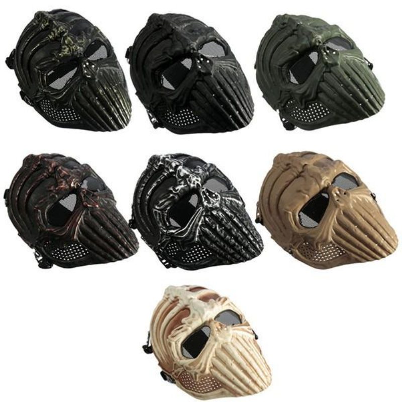 Tactical Military Skull Skeleton Full Mask För Halloween-kostympartymasker