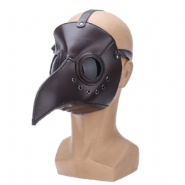 The Plague Doctor Bird Mask Halloween Cosplay Kostym Gotisk Lång Näsa För Vuxen