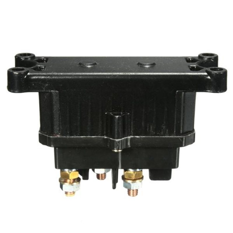 Universal 12v Solenoid Relä Kontaktor Vinsch Vippströmbrytare För Atv Utv Svart