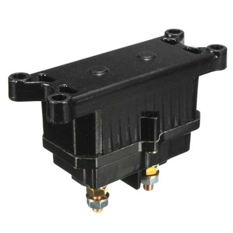 Universal 12v Solenoid Relä Kontaktor Vinsch Vippströmbrytare För Atv Utv Svart