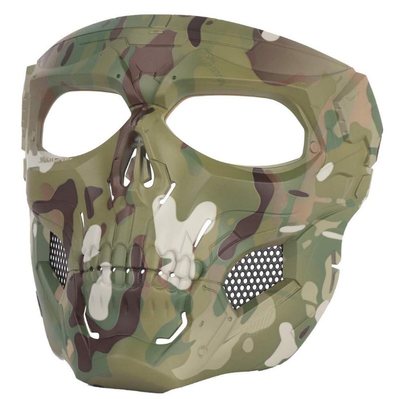 Wosport Skull Airsoft Paintball Mask Full Face Tactical Halloween Party