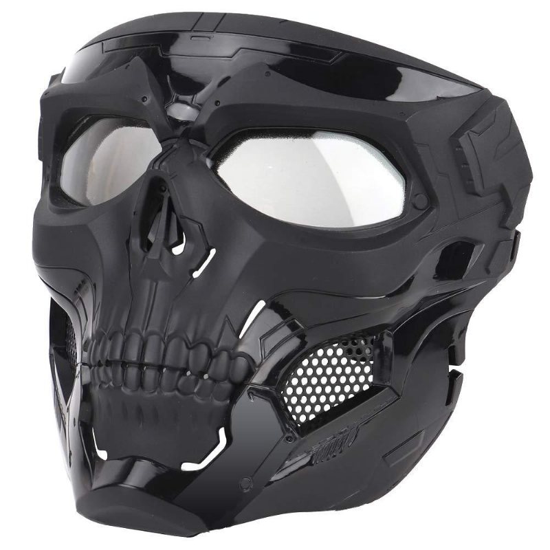 Wosport Skull Airsoft Paintball Mask Taktisk Helmask För Halloween