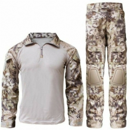 Wosport Vattentät Tactical Uniform Military Army Combat Training Suit Andningsjacka Byxor