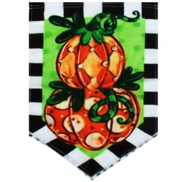 12.5''x18'' Trädgårdsflagga Tom's Pumpkin Topiary Höstlov Höst Yard Bannerdekorationer