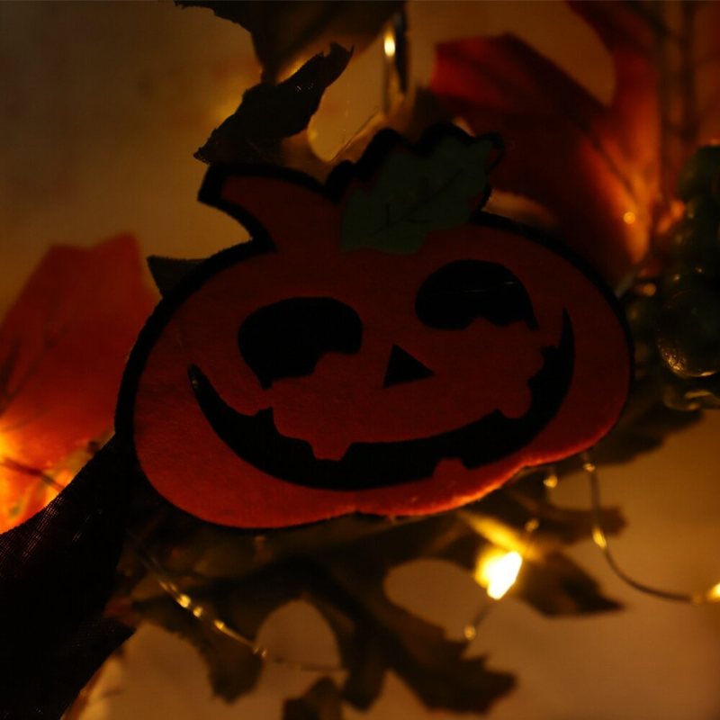 20led Halloween Party Krans Garland Ljus Hem Vägghängande Dekorationer Ornament