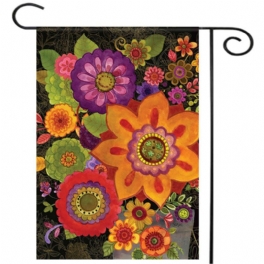 28"x40" 12.5"x18" Blommor På Hösten Welcome House Trädgårdsflaggor Yard Banner Dekorationer